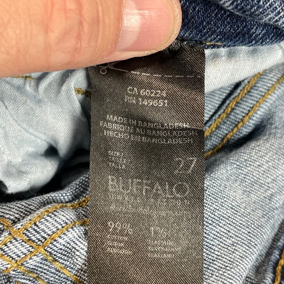 Buffalo David Bitton Womens 27 Blue Faded Dark Wash Denim Straight Leg Jeans - Picture 9 of 15